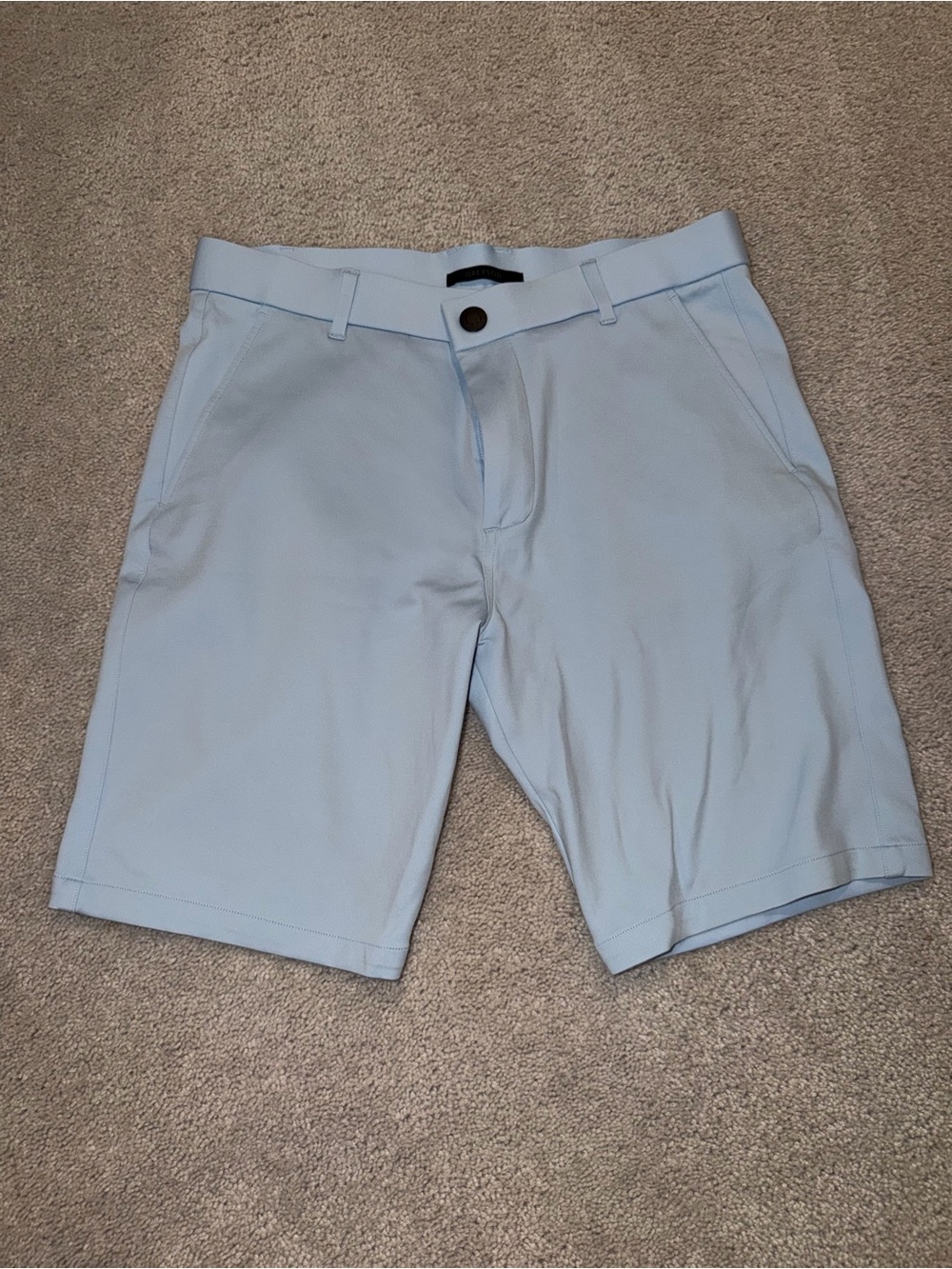 Men's Light Blue Greyson Golf Shorts